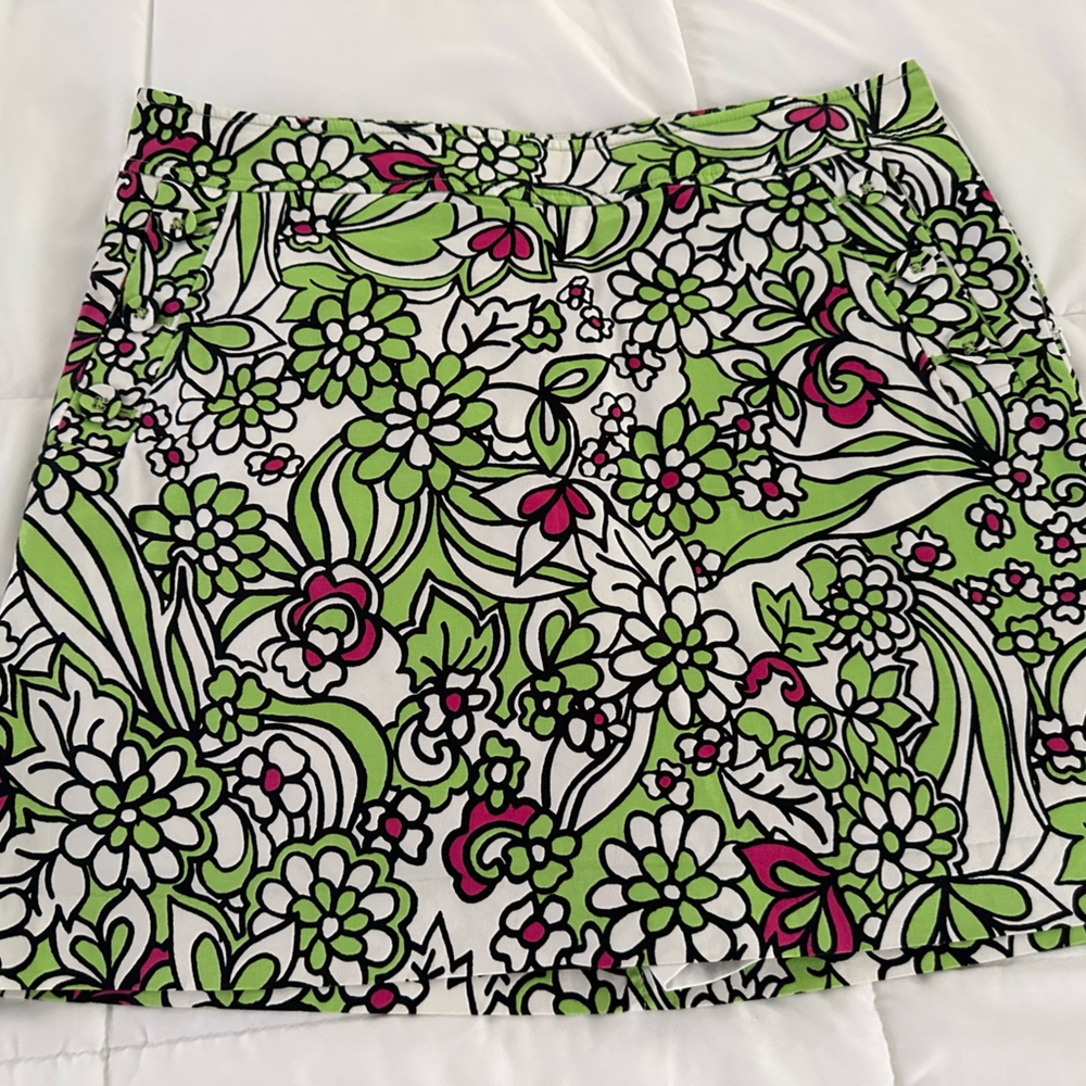 Floral Green and Pink Women's Skort